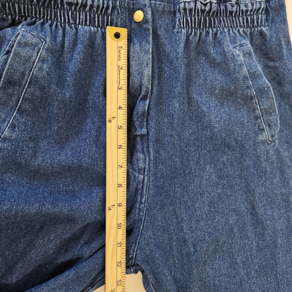Vintage 80s Oakbrook Sport Denim Jumpsuit Acid Wash Utility Coveralls Blue 12 - Picture 12 of 16